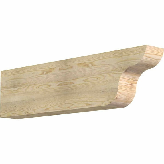 6"W x 12"H x 48"L Carmel Rough Sawn Rafter Tail, Douglas Fir