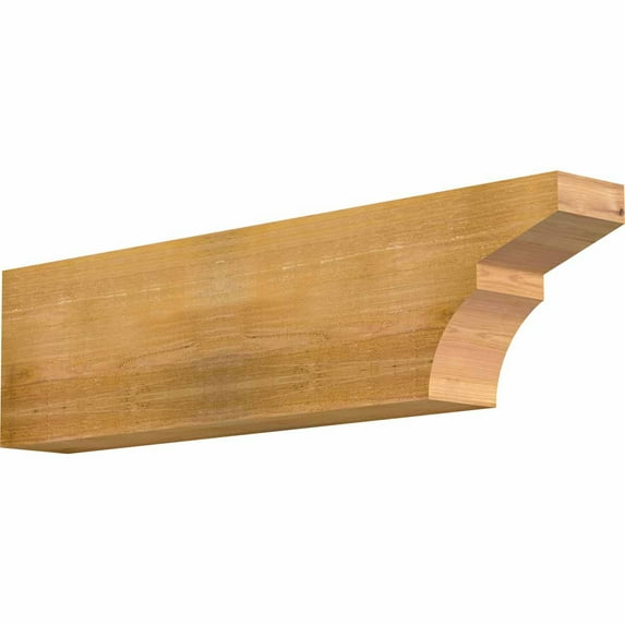 6"W x 12"H x 48"L Monterey Rough Sawn Rafter Tail, Western Red Cedar