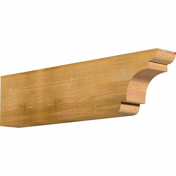6"W x 12"H x 48"L New Brighton Rough Sawn Rafter Tail, Western Red Cedar
