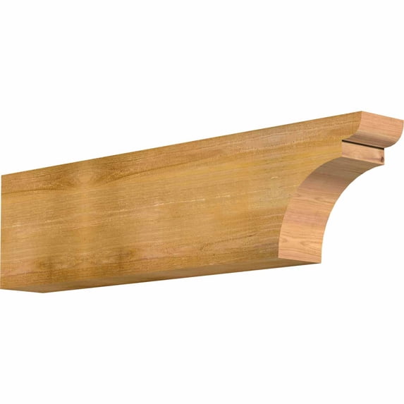 6"W x 12"H x 48"L Yorktown Rough Sawn Rafter Tail, Western Red Cedar