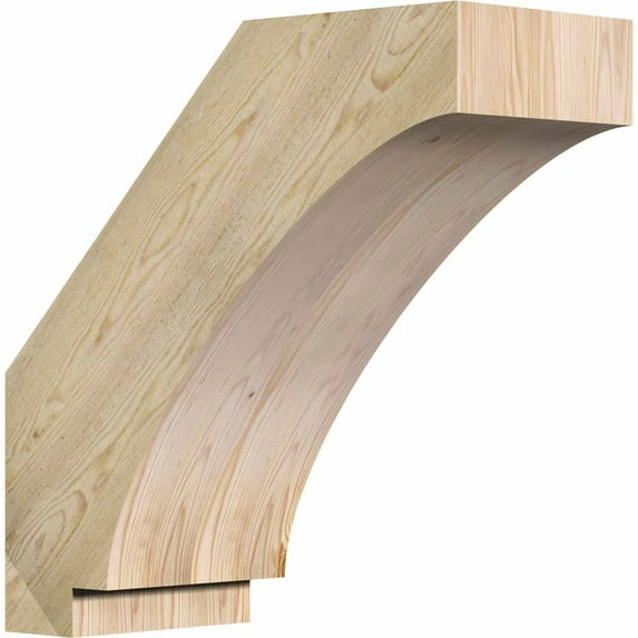 6"W x 14"D x 14"H Imperial Rough Sawn Brace, Douglas Fir