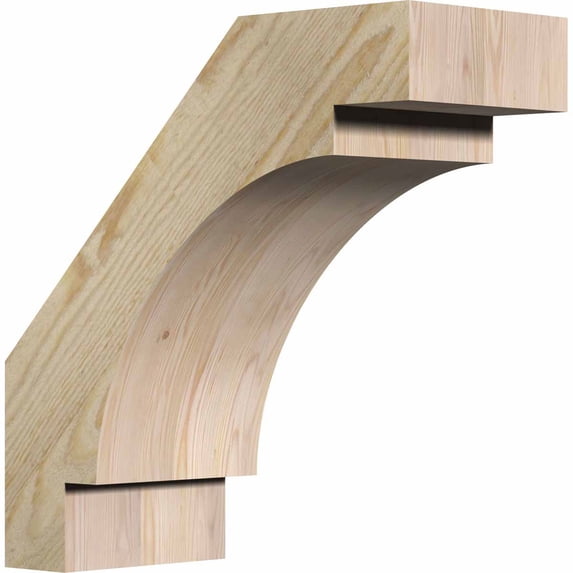 6"W x 14"D x 14"H Merced Rough Sawn Brace, Douglas Fir