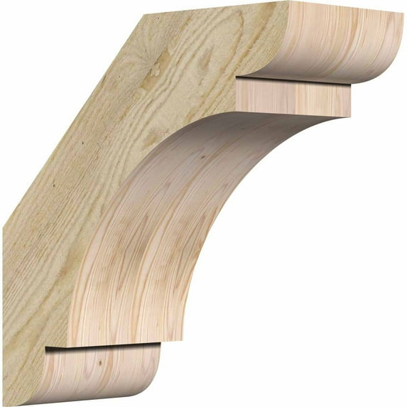 6"W x 14"D x 14"H Olympic Rough Sawn Brace, Douglas Fir
