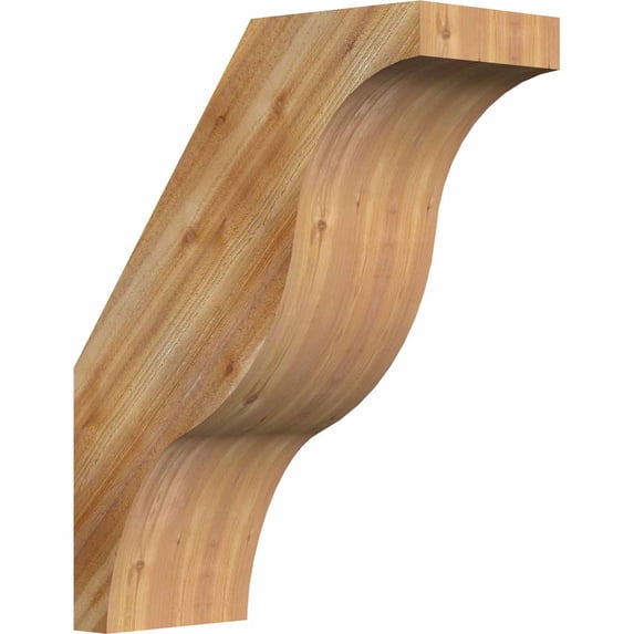 6"W x 14"D x 18"H Funston Rough Sawn Brace, Western Red Cedar