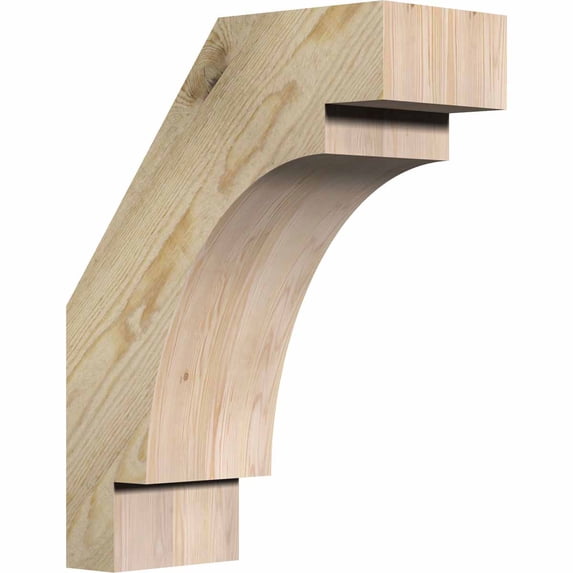 6"W x 14"D x 18"H Merced Rough Sawn Brace, Douglas Fir