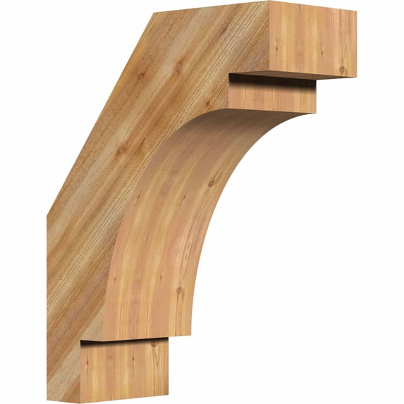 6"W x 14"D x 18"H Merced Rough Sawn Brace, Western Red Cedar