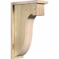 thumbnail image 1 of 6"W x 14"D x 22"H Del Monte Rough Sawn Corbel w/Backplate, Douglas Fir, 1 of 9