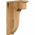 thumbnail image 1 of 6"W x 14"D x 22"H Del Monte Rough Sawn Corbel w/Backplate, Western Red Cedar, 1 of 9