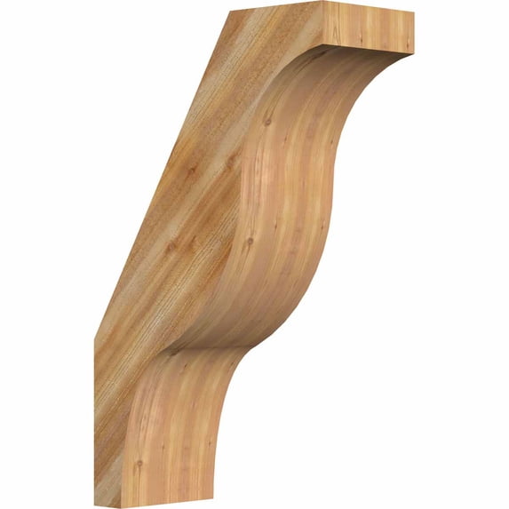 6"W x 14"D x 22"H Funston Rough Sawn Brace, Western Red Cedar