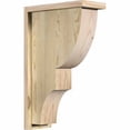 thumbnail image 1 of 6"W x 14"D x 22"H Ridgewood Rough Sawn Corbel w/Backplate, Douglas Fir, 1 of 9