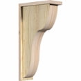 thumbnail image 1 of 6"W x 14"D x 26"H Carmel Rough Sawn Corbel w/Backplate, Douglas Fir, 1 of 9