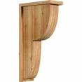 thumbnail image 1 of 6"W x 14"D x 26"H Crestline Rough Sawn Corbel w/Backplate, Western Red Cedar, 1 of 9