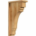 thumbnail image 1 of 6"W x 14"D x 26"H Pescadero Rough Sawn Corbel w/Backplate, Western Red Cedar, 1 of 9