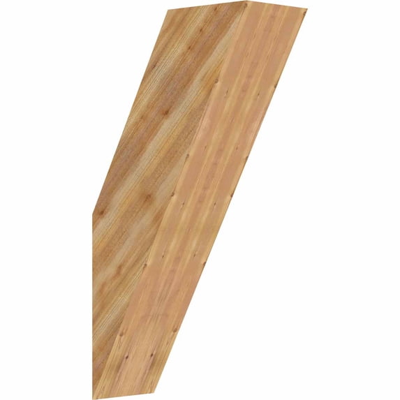 6"W x 14"D x 26"H Traditional Rough Sawn Brace, Western Red Cedar