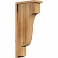 thumbnail image 1 of 6"W x 14"D x 30"H Newport Rough Sawn Corbel w/Backplate, Western Red Cedar, 1 of 9