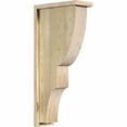 thumbnail image 1 of 6"W x 14"D x 30"H Ridgewood Rough Sawn Corbel w/Backplate, Douglas Fir, 1 of 9