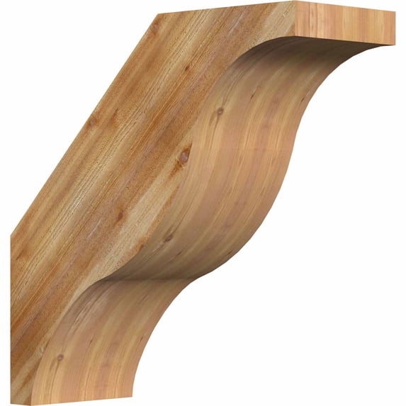 6"W x 16"D x 16"H Funston Rough Sawn Brace, Western Red Cedar