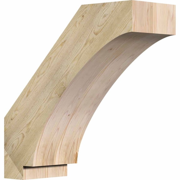 6"W x 16"D x 16"H Imperial Rough Sawn Brace, Douglas Fir