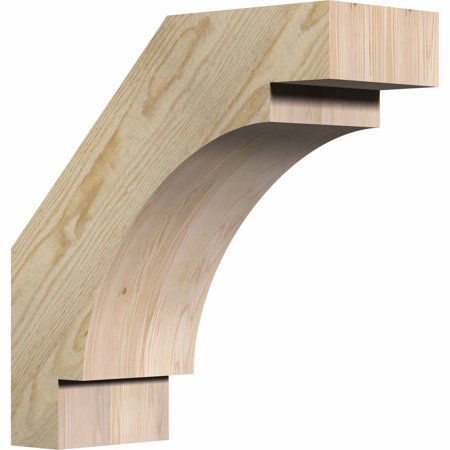 6"W x 16"D x 16"H Merced Rough Sawn Brace, Douglas Fir