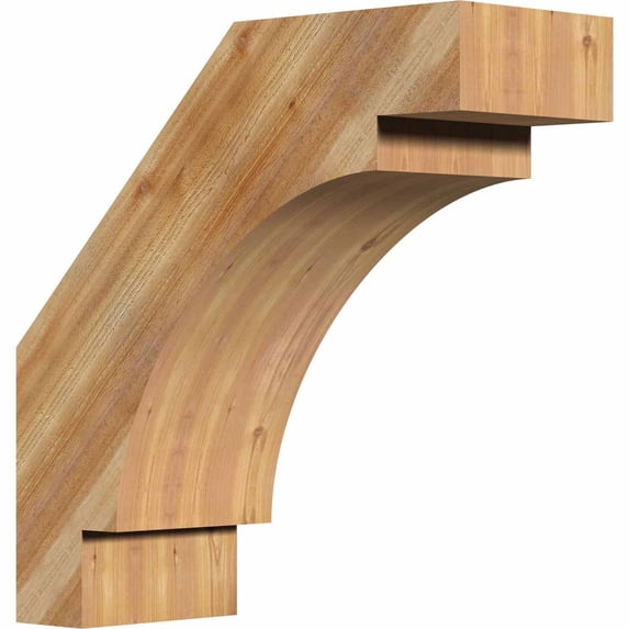 6"W x 16"D x 16"H Merced Rough Sawn Brace, Western Red Cedar