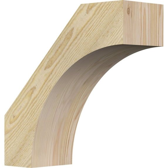 6"W x 16"D x 16"H Westlake Rough Sawn Brace, Douglas Fir