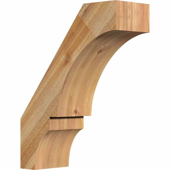 6"W x 16"D x 20"H Balboa Rough Sawn Brace, Western Red Cedar