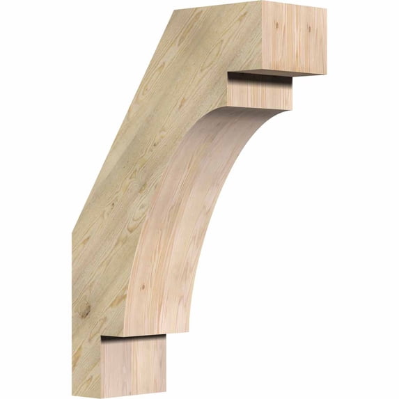 6"W x 16"D x 24"H Merced Rough Sawn Brace, Douglas Fir