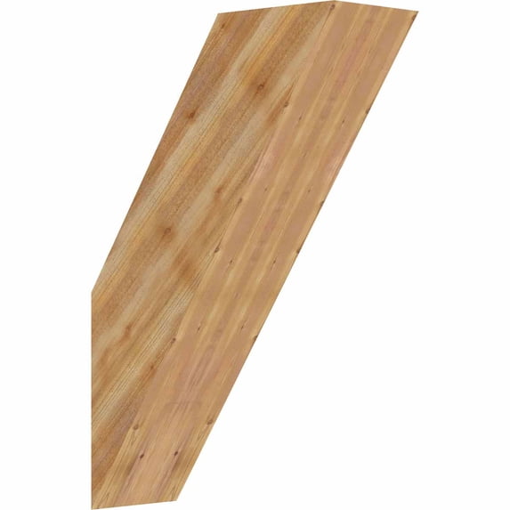 6"W x 16"D x 24"H Traditional Rough Sawn Brace, Western Red Cedar