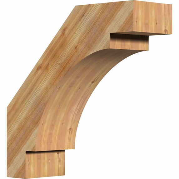 6"W x 18"D x 18"H Merced Rough Sawn Brace, Western Red Cedar