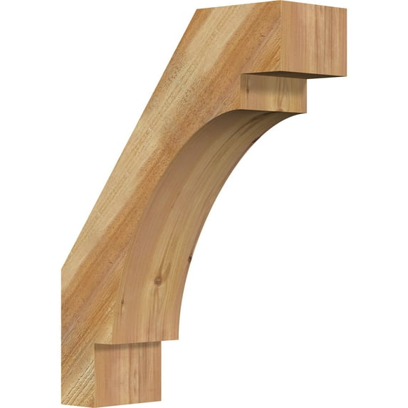6"W x 18"D x 24"H Merced Rough Sawn Knee Brace, Western Red Cedar