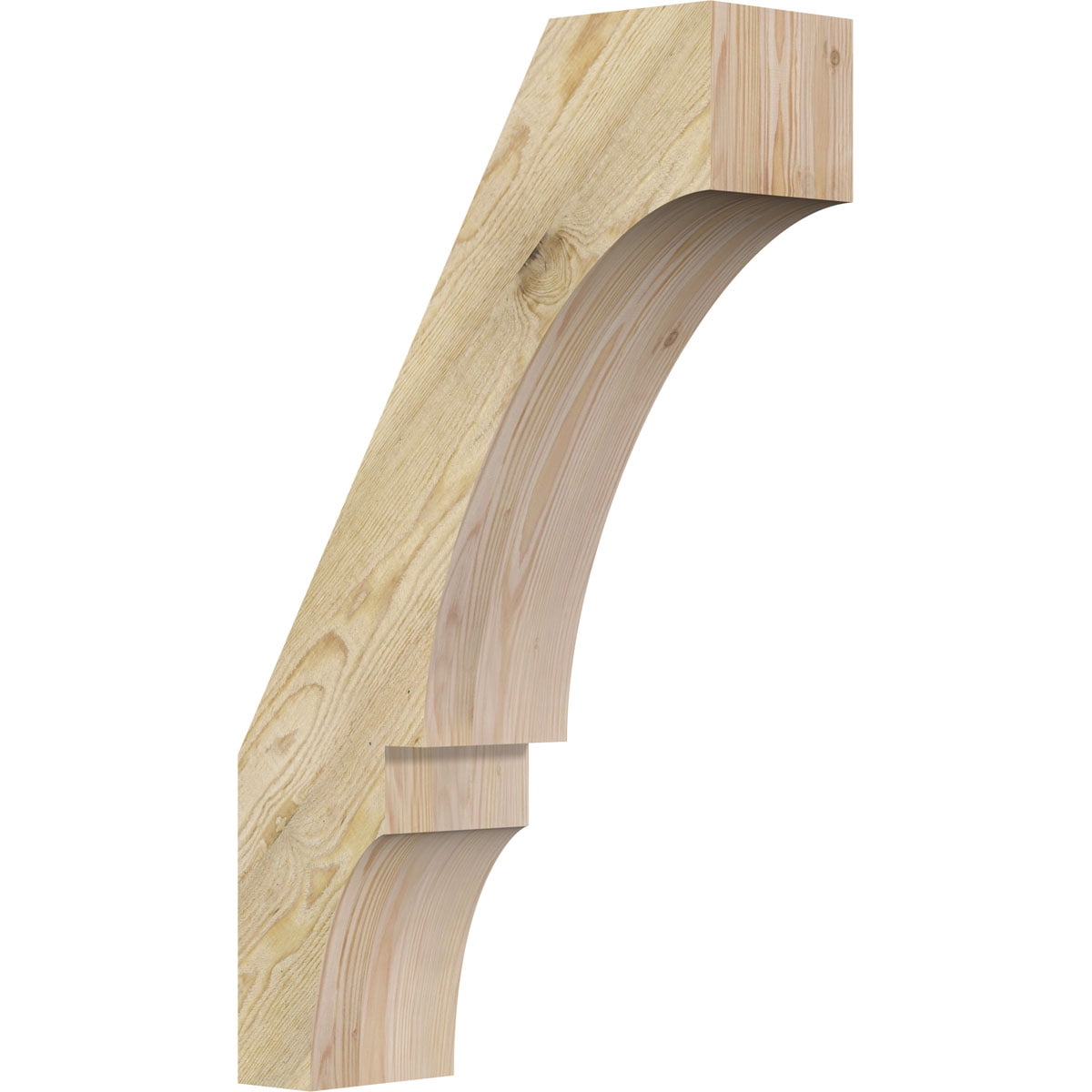6"W x 18"D x 30"H Balboa Rough Sawn Knee Brace, Douglas Fir