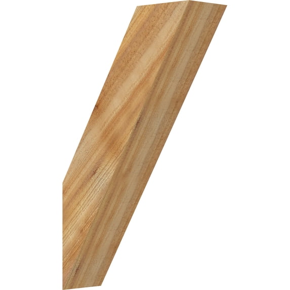 6"W x 18"D x 30"H Traditional Rough Sawn Knee Brace, Western Red Cedar