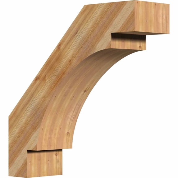 6"W x 20"D x 20"H Merced Rough Sawn Brace, Western Red Cedar