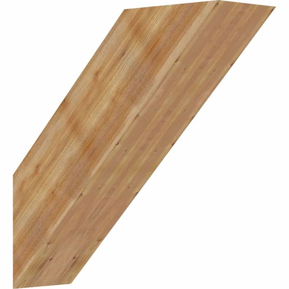 6"W x 20"D x 20"H Traditional Rough Sawn Brace, Western Red Cedar