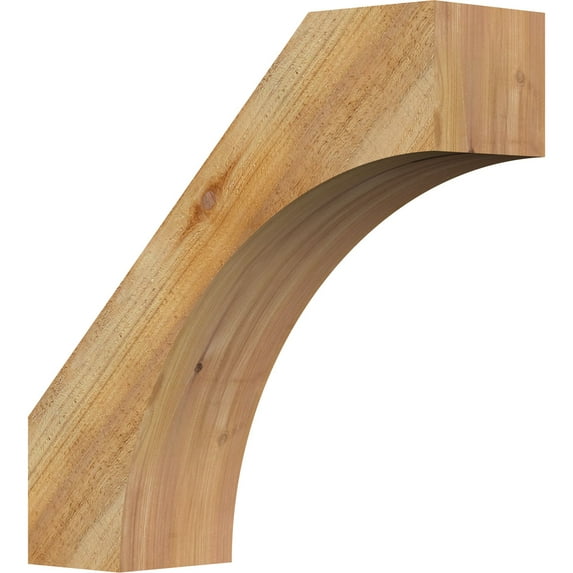 6"W x 20"D x 20"H Westlake Rough Sawn Brace, Western Red Cedar