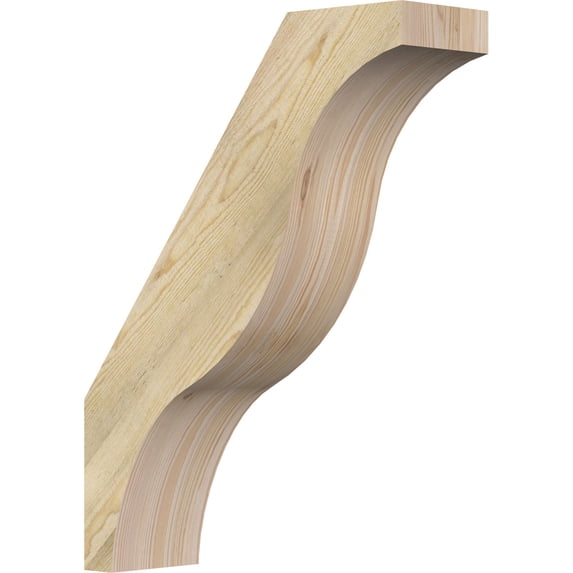 6"W x 20"D x 26"H Funston Rough Sawn Knee Brace, Douglas Fir