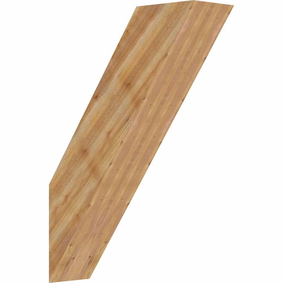6"W x 20"D x 28"H Traditional Rough Sawn Brace, Western Red Cedar
