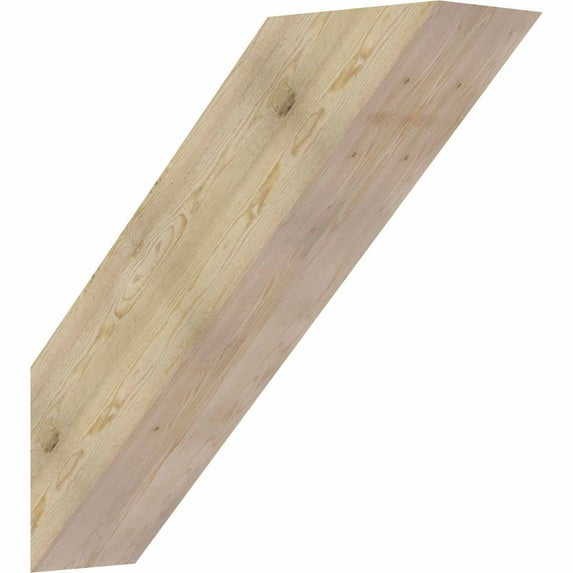 6"W x 22"D x 22"H Traditional Rough Sawn Brace, Douglas Fir