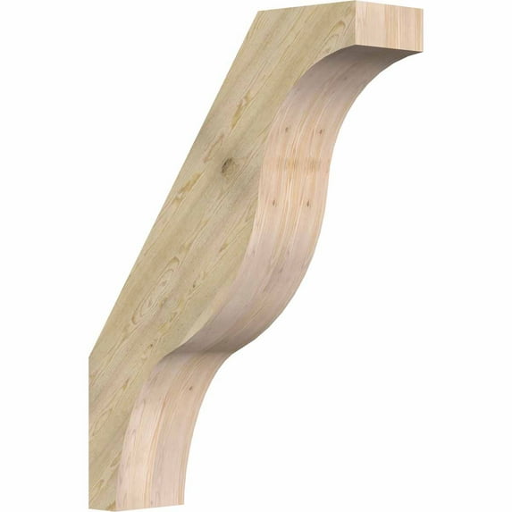 6"W x 22"D x 30"H Funston Rough Sawn Brace, Douglas Fir