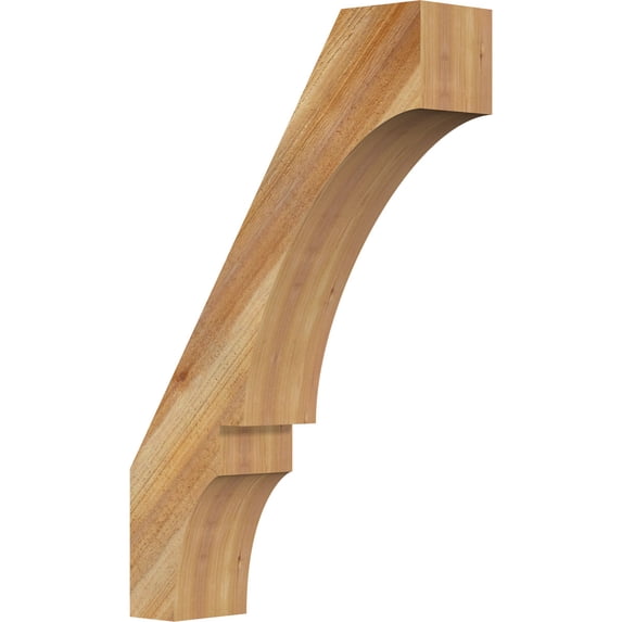 6"W x 22"D x 34"H Balboa Rough Sawn Knee Brace, Western Red Cedar