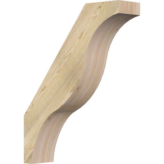 6"W x 24"D x 30"H Funston Rough Sawn Knee Brace, Douglas Fir