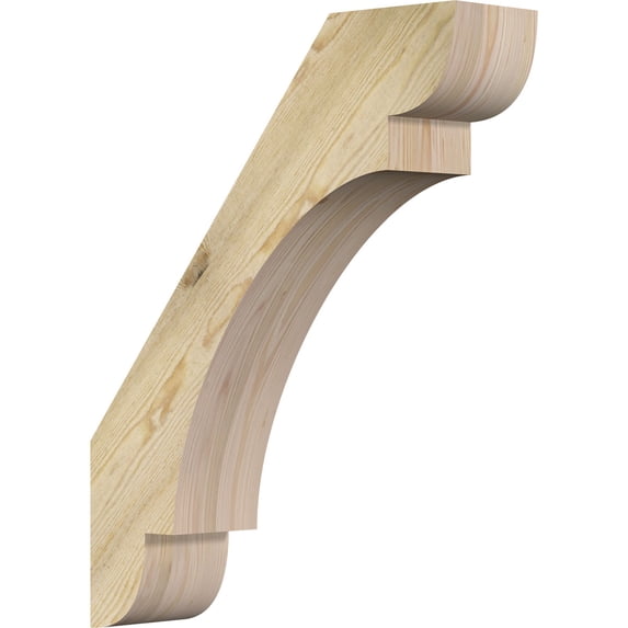 6"W x 24"D x 30"H Olympic Rough Sawn Knee Brace, Douglas Fir