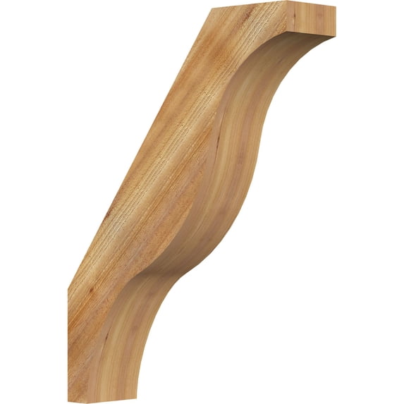6"W x 24"D x 32"H Funston Rough Sawn Knee Brace, Western Red Cedar