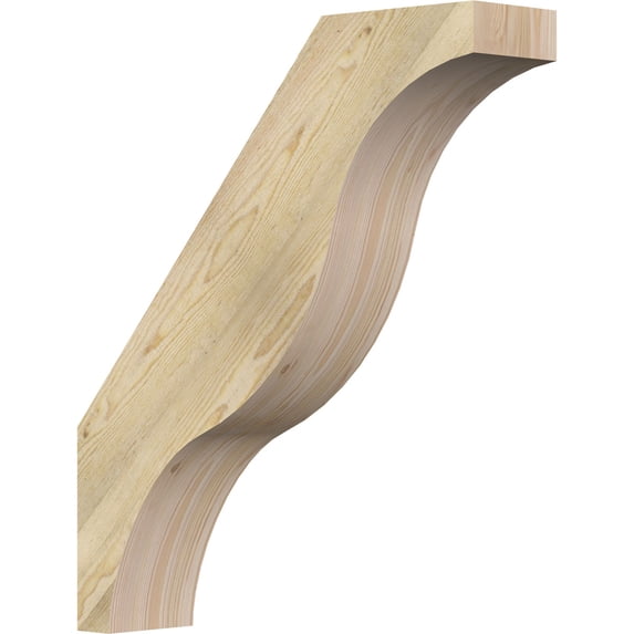 6"W x 26"D x 30"H Funston Rough Sawn Knee Brace, Douglas Fir