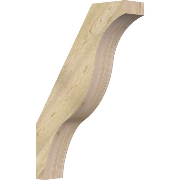 6"W x 26"D x 38"H Funston Rough Sawn Knee Brace, Douglas Fir