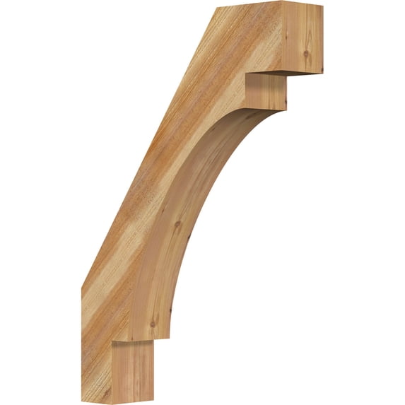 6"W x 26"D x 38"H Merced Rough Sawn Knee Brace, Western Red Cedar