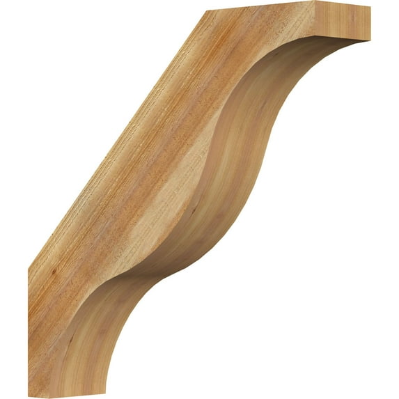 6"W x 28"D x 28"H Funston Rough Sawn Knee Brace, Western Red Cedar