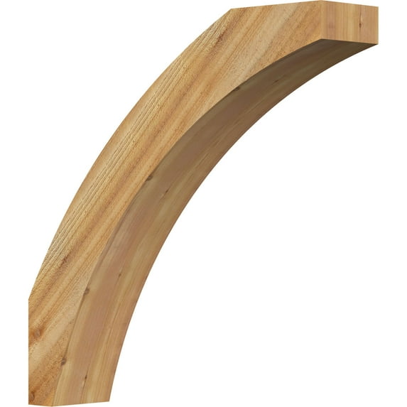 6"W x 28"D x 28"H Thorton Rough Sawn Knee Brace, Western Red Cedar