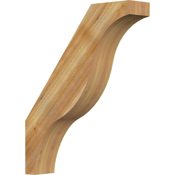 6"W x 28"D x 34"H Funston Rough Sawn Knee Brace, Western Red Cedar