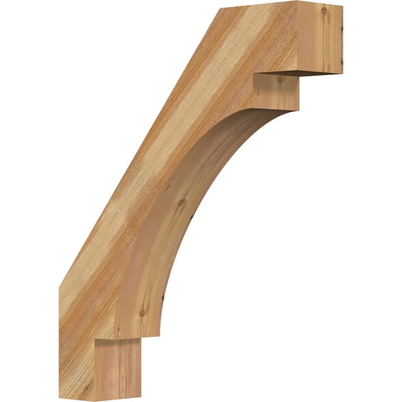6"W x 28"D x 34"H Merced Rough Sawn Knee Brace, Western Red Cedar